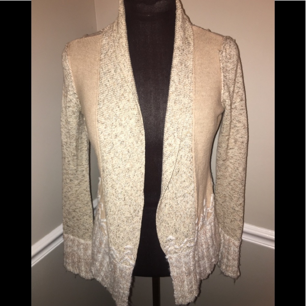 BKE womens cardigan sweater sz‎ XS Tan